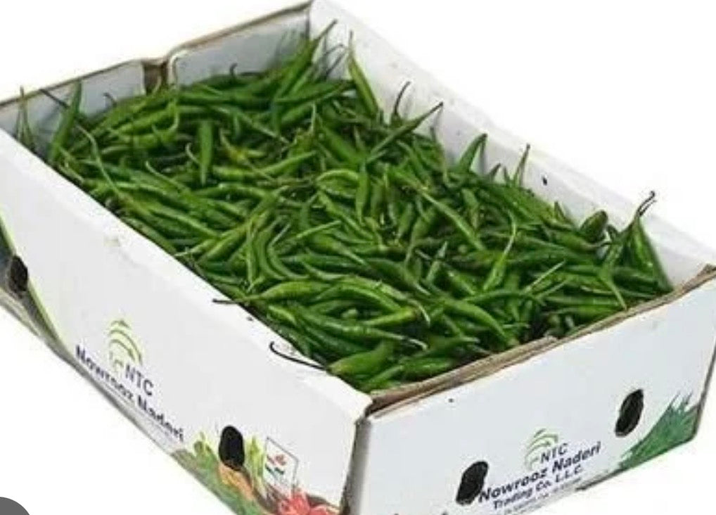 Chilli green 4 kg box Indian 🇮🇳